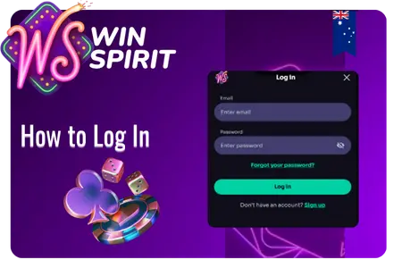 WinSpirit casino login portal authenticates